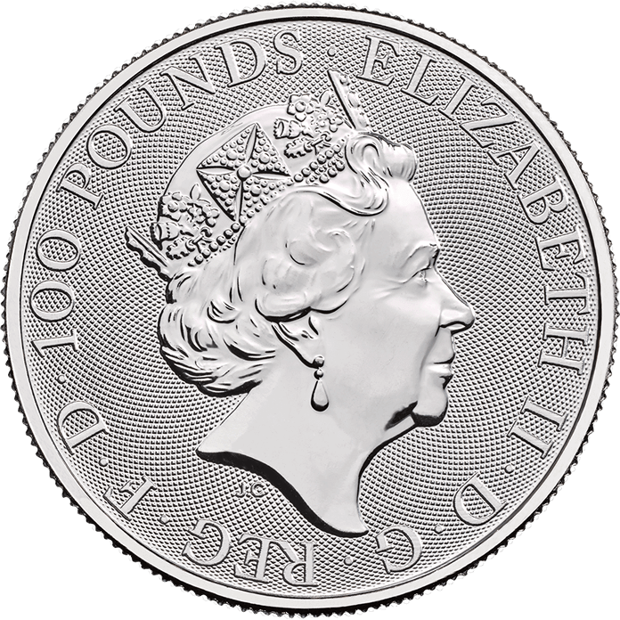 Queen's Beasts 2018 Red Dragon 1 Oz Platinum Bullion Coin | Royal Mint